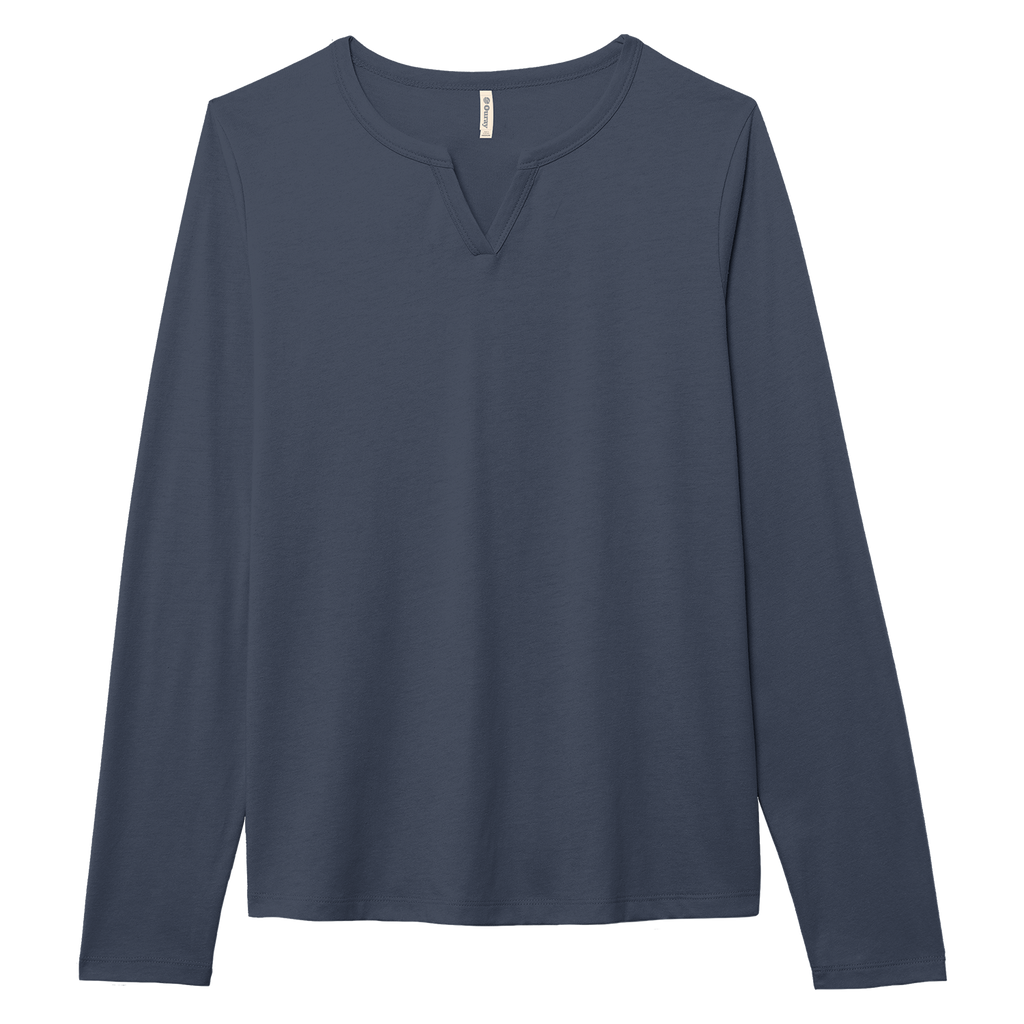 Essentials Womens L/S Notch Neck T – L2 Brands Essentials Womens L/S Notch Neck T – L2 Brands