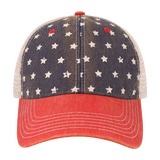 View large product image 5 of 5. Front view of Legacy Old Favorite Pattern Trucker Hat