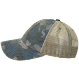 View large product image 4 of 5. Left side view of Legacy Old Favorite Camo Trucker Hat