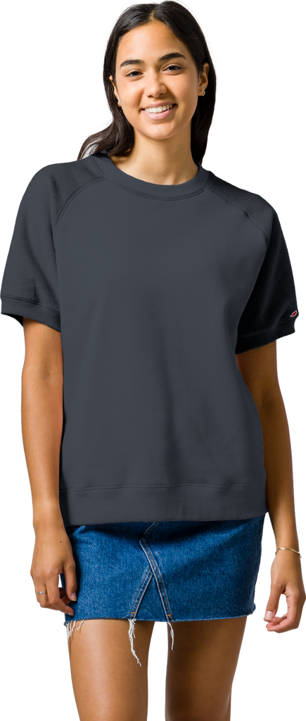 Reverse Fleece Raglan Short Sleeve Crew – L2 Brands Reverse Fleece Raglan Short Sleeve Crew – L2 Brands