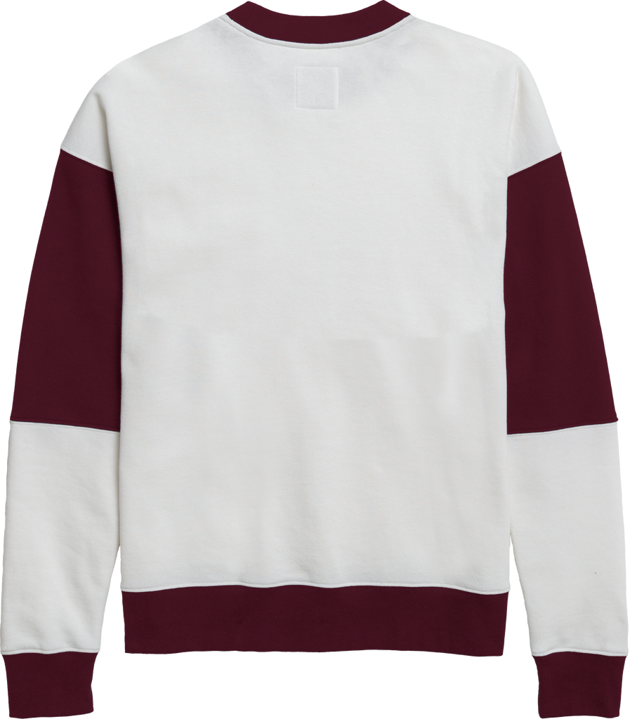 Off white cheap maroon crewneck