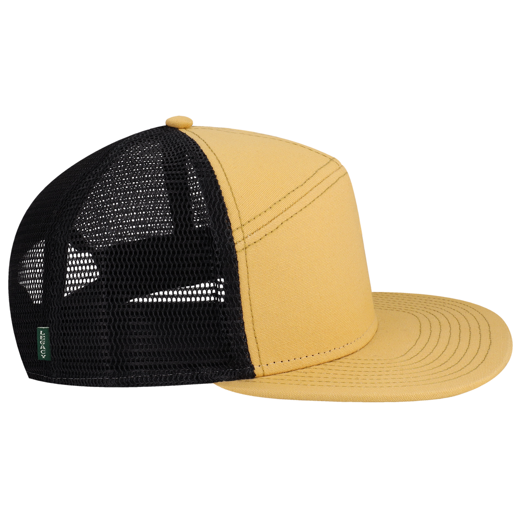 Hopback 7-Panel Flat Brim Hat – L2 Brands