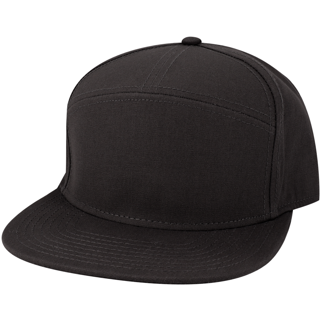 Black flat bill hot sale hat