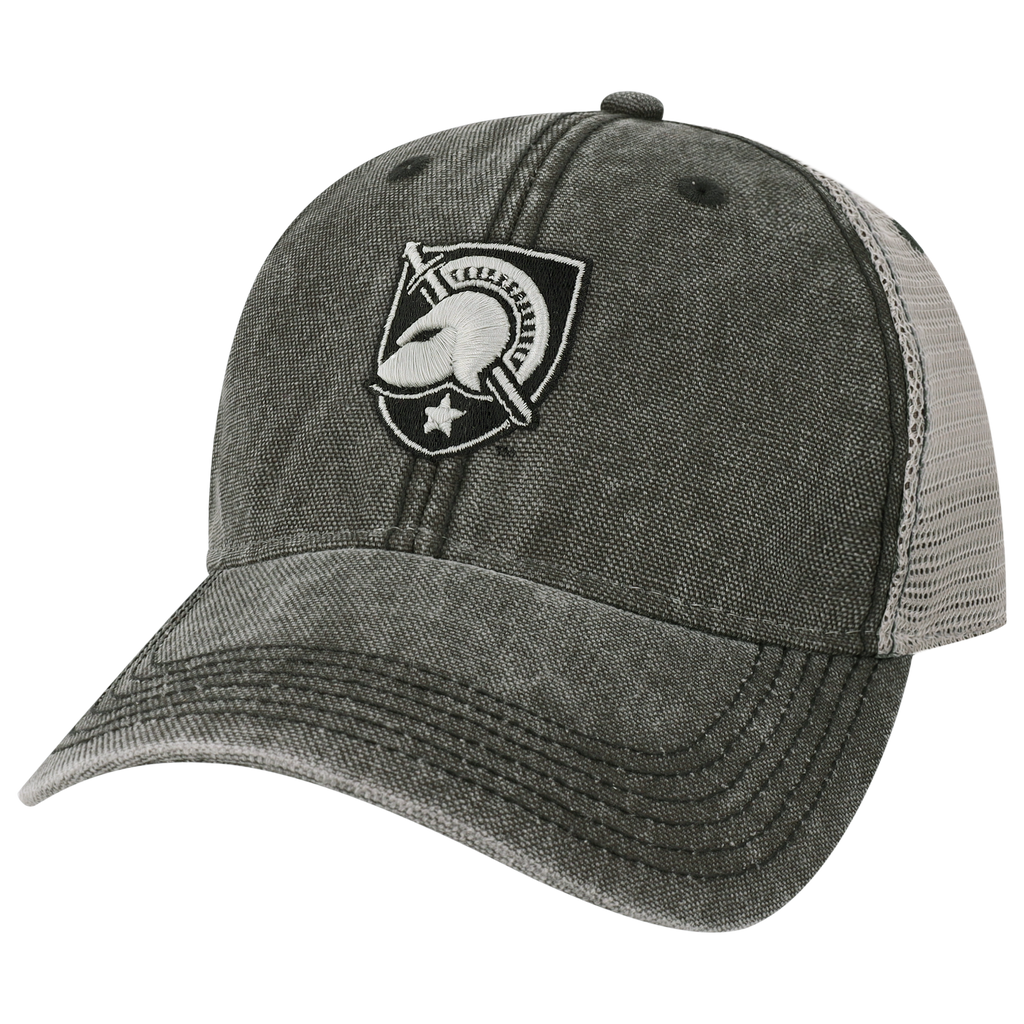 Army Black Knights Black Grey Dashboard Trucker Hat L2 Brands