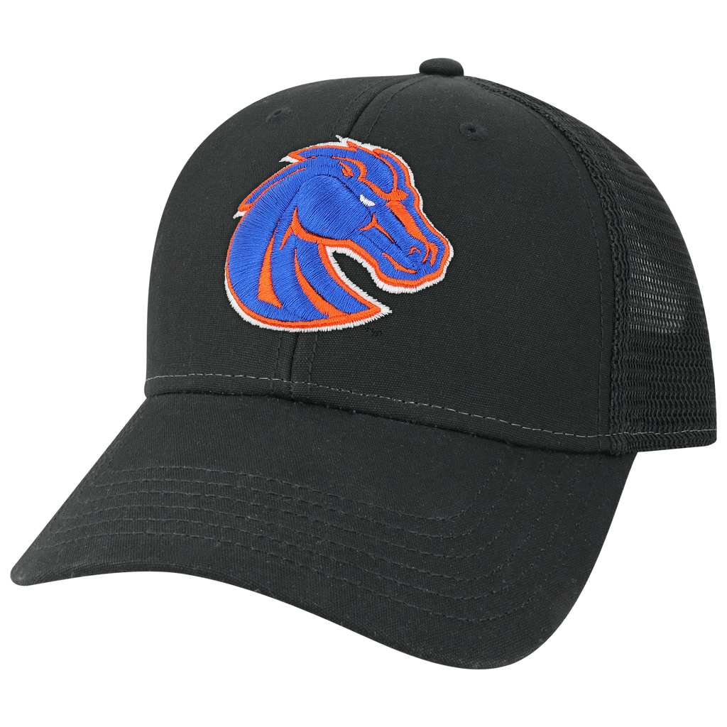 Boise State Broncos Black Lo-Pro Snapback Adjustable Trucker Hat