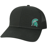 Michigan State Spartans Black Mid-Pro Snapback Adjustable Trucker Hat