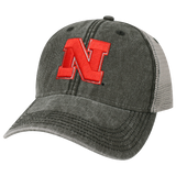 Nebraska Cornhuskers Black/Grey Dashboard Trucker Hat