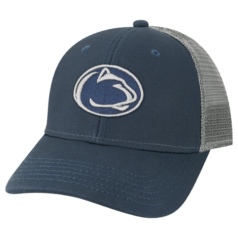 Penn State Nittany Lions Navy/Dark Grey Youth Lo-Pro Structured Snapback Adj. Trucker Hat