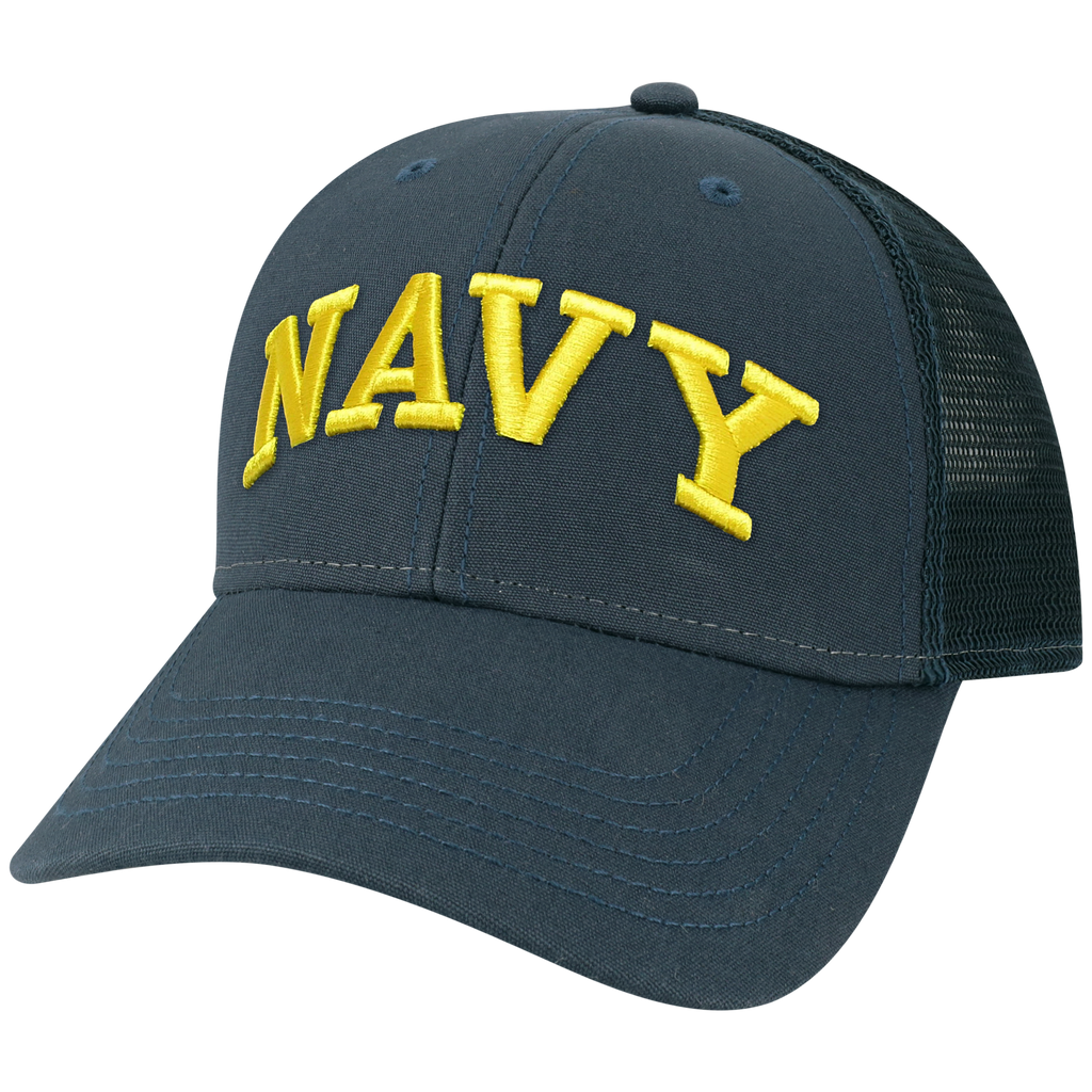 Navy Midshipmen Lo-Pro Snapback Adjustable Trucker Hat