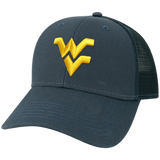 West Virginia Mountaineers Navy Lo-Pro Snapback Adjustable Trucker Hat