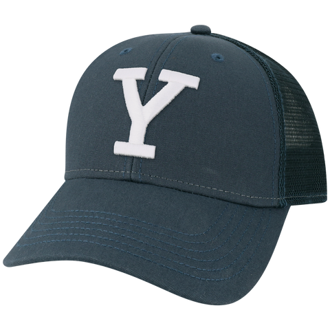 Yale University Bulldogs Navy Lo-Pro Snapback Adjustable Trucker Hat