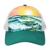 5PTKR Structured 5 Panel Trucker Cap - Coastal