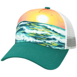 5PTKR Structured 5 Panel Trucker Cap - Coastal