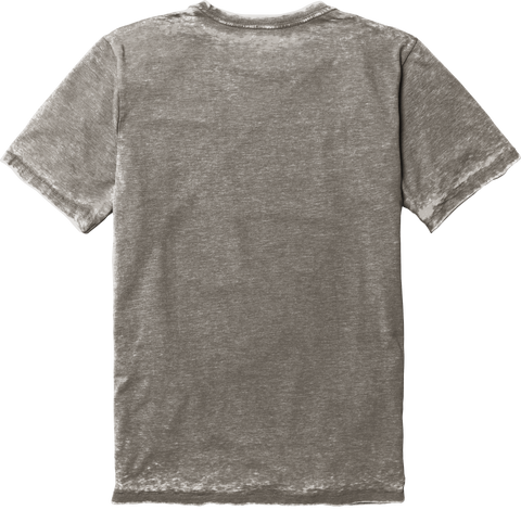 Colortone Burgundy Acid Wash Burnout T-Shirt – Men's S-3XL, 50/50 Cotton/Polyester Blend, Vintage
