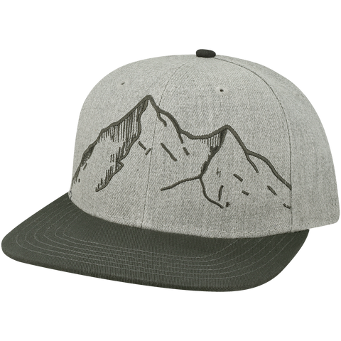 6PFLAT Structured 6 Panel Flat Brim Cap