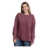 82250 Womens Weathered Fleece Crew