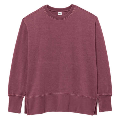 82250 Womens Weathered Fleece Crew