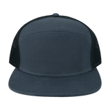 H7FB Hopback 7-Panel Flat Brim Trucker Hat
