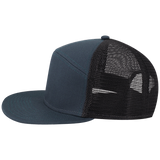 H7FB Hopback 7-Panel Flat Brim Trucker Hat
