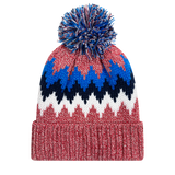 KZZB Zig Zag Cuff Beanie w/ Pom