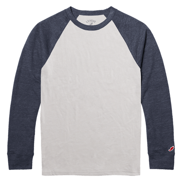 Victory Falls Tri-Blend Raglan Long Sleeve Heather Canvas – L2 Brands