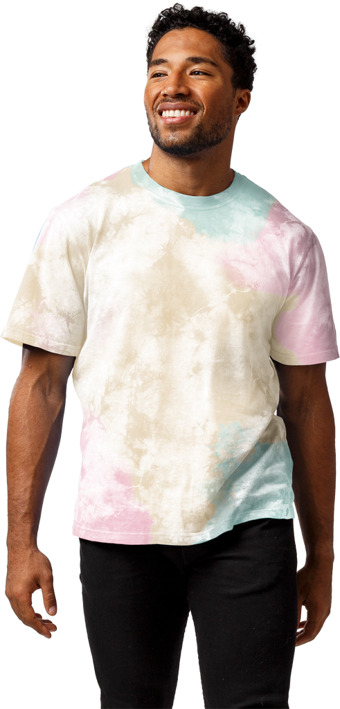 完売　Salsation Wear V-Tshirt BROWN Tie-dye Bleach Dyed Woof Dyes Graphic T-Shirt 2XL