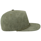 WILSON Wilson Paracord 5 Panel Flat Brim - Corduroy