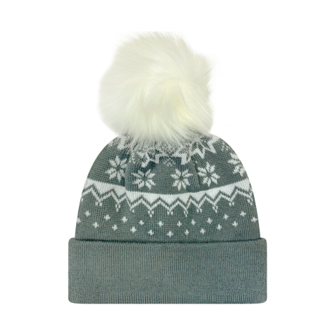 YLOLA Youth Lola Grand Faux Fur Pom Beanies