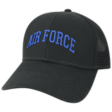 Air Force Falcons Black Lo-Pro Snapback Adjustable Trucker Hat