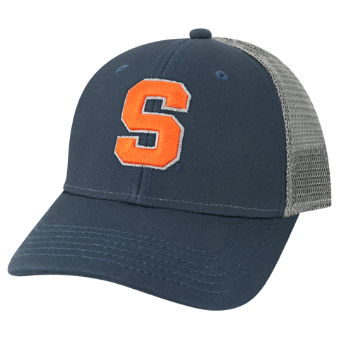 Syracuse Orange Navy/Dark Grey Youth Lo-Pro Structured Snapback Adjustable Trucker Hat