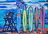 Surfboards by Abby Paffrath - All American Tee