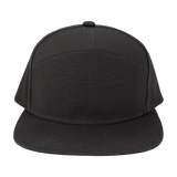 H7FB Hopback 7-Panel Flat Brim Solid Hat