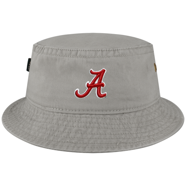 Alabama Crimson Tide Grey Relaxed Twill Bucket Hat L2 Brands