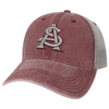 Arizona State Sun Devils Burgundy/Grey Dashboard Trucker Hat