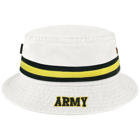 Army Black Knights White Relaxed Twill Bucket Hat