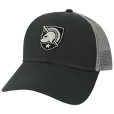 Army Black Knights Black/Dark Grey Lo-Pro Snapback Adjustable Trucker Hat
