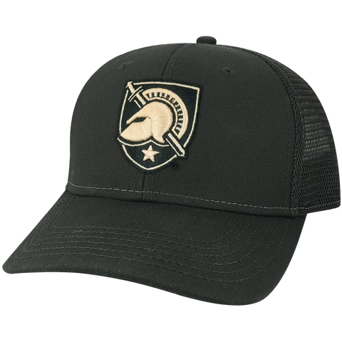 Army Black Knights Black Mid-Pro Snapback Adjustable Trucker Hat