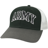 Army Black Knights Black/Dark Grey/Silver Mid-Pro Snapback Adjustable Trucker Hat