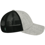 Boise State Broncos Heather Grey/Black Lo-Pro Snapback Adjustable Trucker Hat