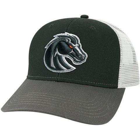 Boise State Broncos Mid-Pro Snapback Adjustable Trucker Hat