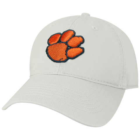 Clemson Tigers White Youth Relaxed Twill Hat