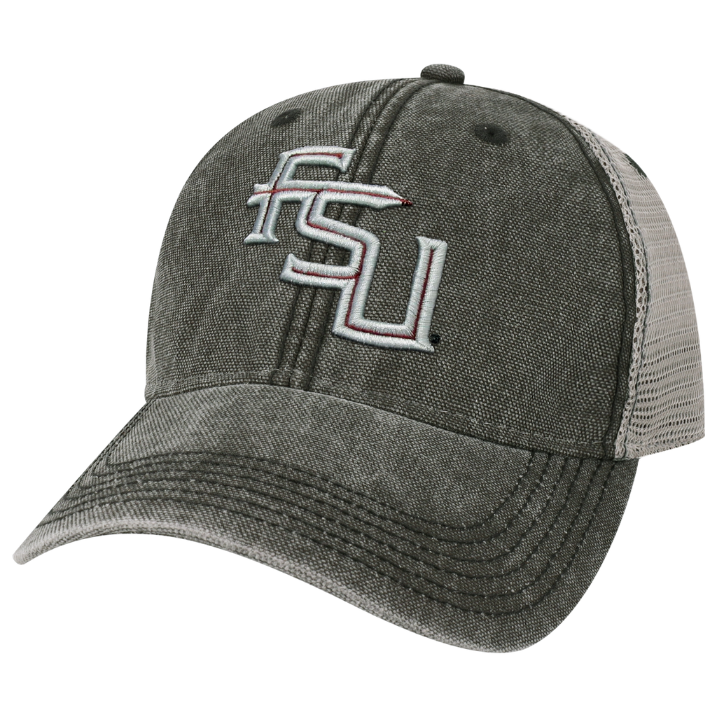 Fsu Hat Florida State Seminoles Black/Grey Dashboard Trucker Hat | League ...