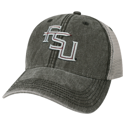 Florida State Seminoles Black/Grey Dashboard Trucker Hat
