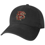 Florida State Seminoles Black Relaxed Twill Adjustable Hat