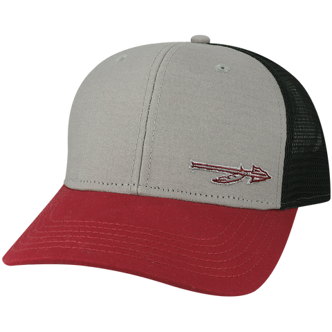 Florida State Seminoles Grey/Burgundy/Black Mid-Pro Snapback Adjustable Trucker Hat