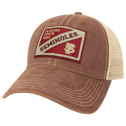 Florida State Seminoles OFA Burgundy Old Favorite Adjustable Trucker Hat