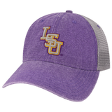 LSU Tigers Purple/Grey Dashboard Trucker Hat