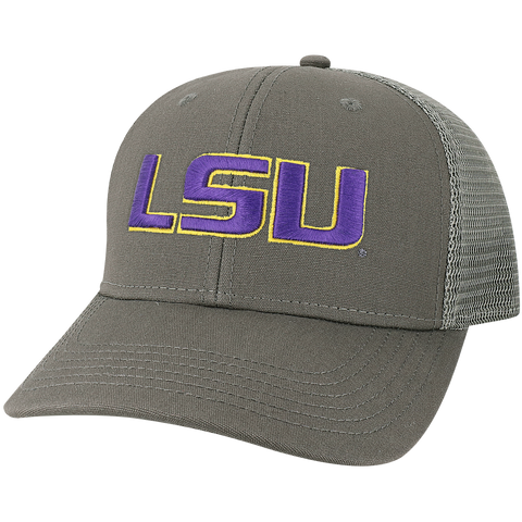 LSU Tigers Mid-Pro Snapback Adjustable Trucker Hat