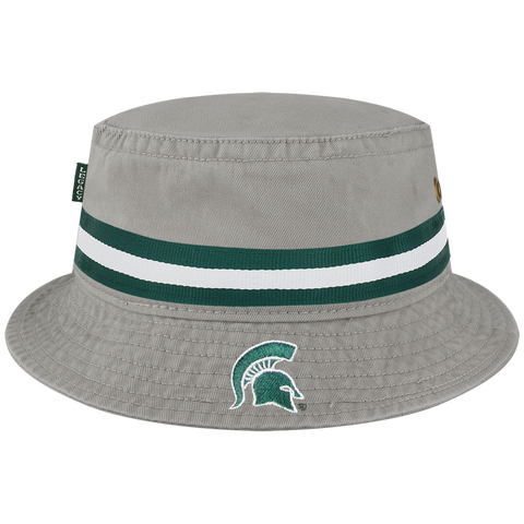 Michigan State Spartans Grey Relaxed Twill Bucket Hat