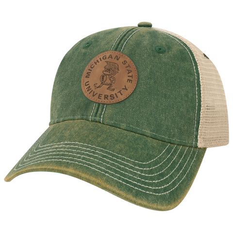 Michigan State Spartans College Vault OFA Green Old Favorite Adjustable Trucker Hat